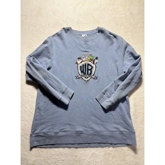 Vintage Other - Warner Bros Crew Neck Sweatshirt Looney Toons Vintage Patchwork Size L